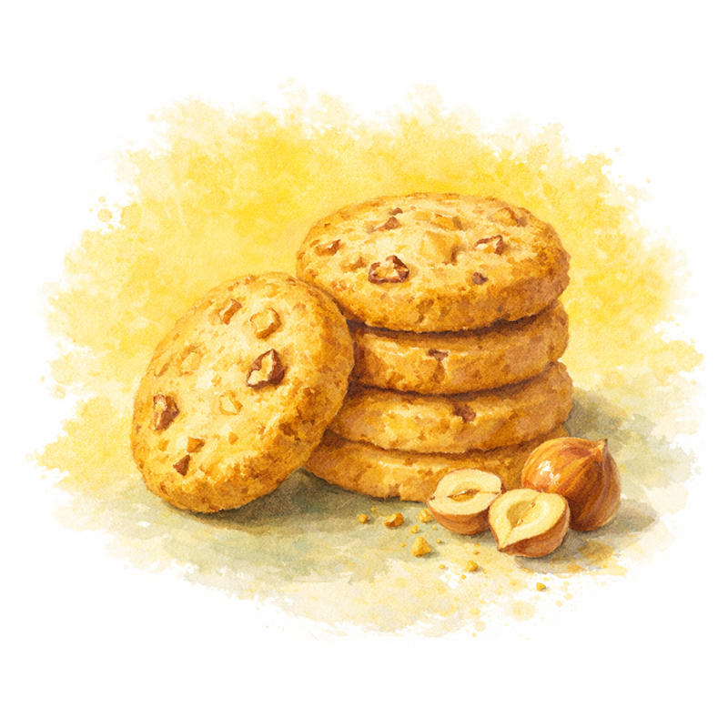 Sablés petit épeautre et noisettes