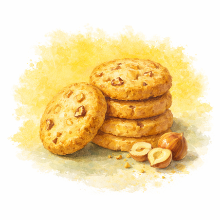 Sablés petit épeautre et noisettes